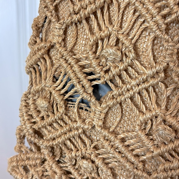 Vintage ETIENNE AIGNER 60s jute macramé bag - Picture 10 of 10